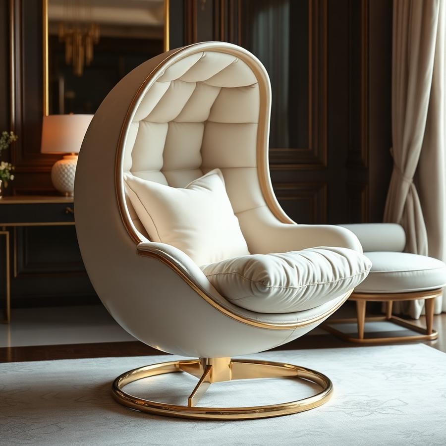 Luxury Cushion Egg Chair from TURNEER LIMITED